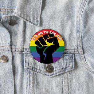Es ist ok, zu sagen, Gay Trans Gay Rechte und Glei Button