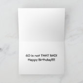 ES IST OKAY **60** IST NICHT SO SCHLECHT GLÜCKLICH KARTE (Innenseite)