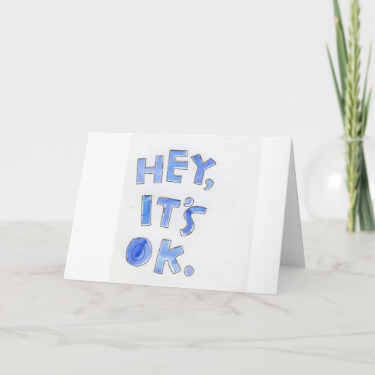 ES IST OKAY **60** IST NICHT SO SCHLECHT GLÜCKLICH KARTE (Vorderseite)