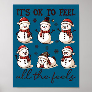 Es ist okay, all das zu fühlen Psychische Gesundhe Poster