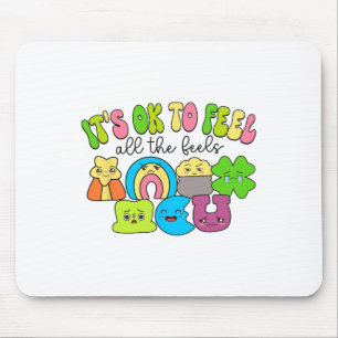Es ist okay, alle Gefühle zu fühlen, Groovy Lucky Mousepad