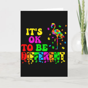 Es ist okay, anders zu sein Autism Awareness Puzzl Karte