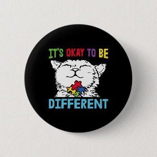 Es ist okay, anders zu sein Autismus-Bewusstsein K Button