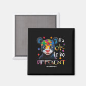 Es ist okay, anders zu sein - Autismus-Bewusstsein Magnet (Vorderseite/Rückseite)