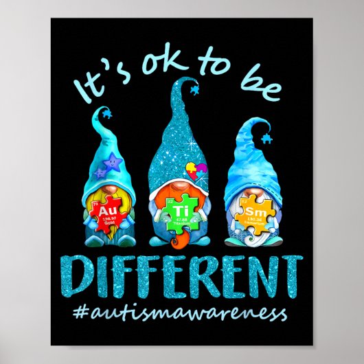 Es ist okay, anders zu sein, Autismus-Bewusstsein Poster (Vorne)