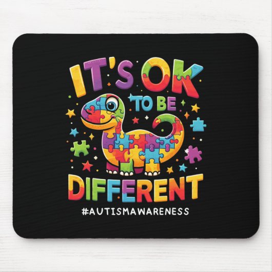 Es ist okay, anders zu sein Autismus-Bewusstsein S Mousepad (Vorne)