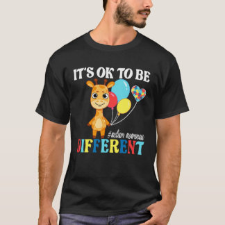 Es ist okay, anders zu sein Autismus-Bewusstseinsm T-Shirt