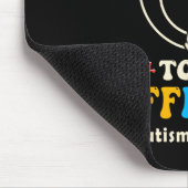 Es ist okay, anders zu sein Autismus Groovy Smiley Mousepad (Ecke)