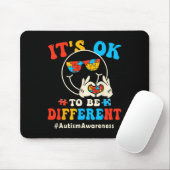 Es ist okay, anders zu sein Autismus Groovy Smiley Mousepad (Mit Mouse)