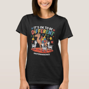 Es ist okay, anders zu sein Autismuskampagne Kamel T-Shirt