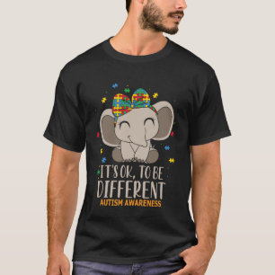 Es ist okay, anders zu sein Autismusrätsel El T-Shirt