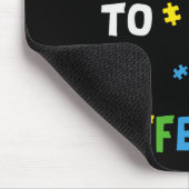 Es ist okay, anders zu sein Flamingo Autismus-Bewu Mousepad (Ecke)