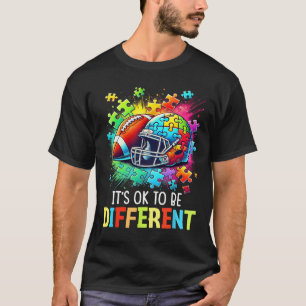 Es ist okay, anders zu sein, Fußball-Autismus-Bewu T-Shirt