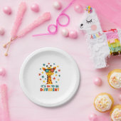 Es ist okay, anders zu sein Giraffe Autism Awarene Pappteller (Party)