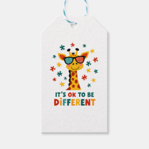 Es ist okay, anders zu sein Giraffe-Autismus-Bewus Geschenkanhänger