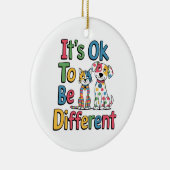 Es ist okay, anders zu sein keramik ornament (Rechts)