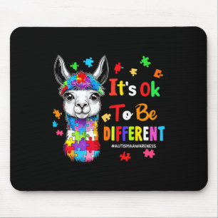 Es ist okay, anders zu sein Lama Autism Awareness Mousepad