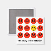 Es ist okay, anders zu sein - Magnet (Vorderseite/Rückseite)