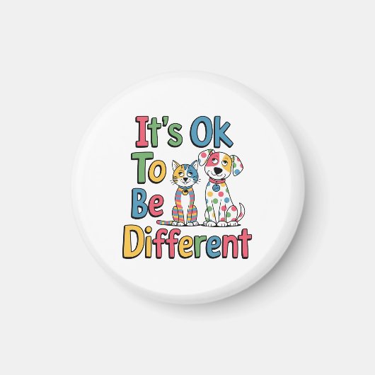Es ist okay, anders zu sein magnet (Vorne)