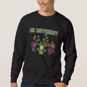 Es ist okay anders zu sein Sei Anders Frosch Flede Sweatshirt