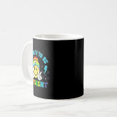 Es ist okay, anders zu sein Smiley-Gesicht-Puzzle Kaffeetasse (Vorderseite Links)