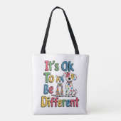 Es ist okay, anders zu sein tasche (Rückseite)