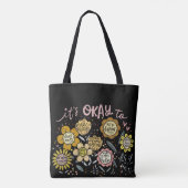 Es ist okay Boho Blumen-Tasche Tasche (Rückseite)