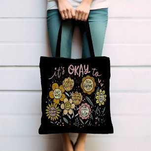 Es ist okay Boho Blumen-Tasche Tasche