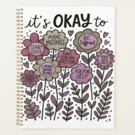 Es ist okay, Boho-Blumen zu mögen Planer