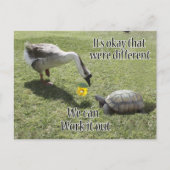 Es ist okay, dass wir anders sind, wir können es h postkarte (Vorderseite)