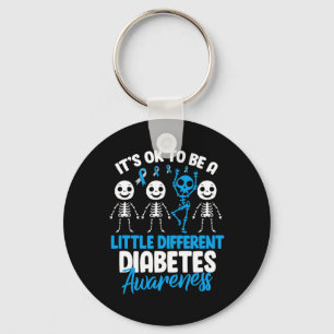 Es ist okay, ein bisschen anders zu sein Diabetes- Schlüsselanhänger
