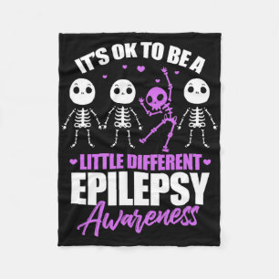 Es ist okay, ein bisschen anders zu sein Epilepsie Fleecedecke