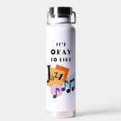 Es ist okay, Jazz V.2 zu mögen Trinkflasche (Rückseite)