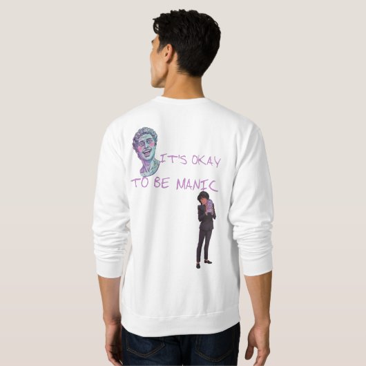 ES IST OKAY, MANISCH ZU SEIN SWEATSHIRT (Schwarz voll)