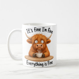 es ist okay, mir geht's gut, alles ist okay kaffeetasse