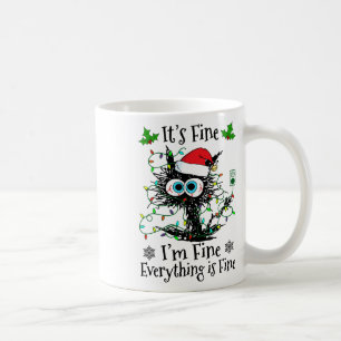 Es ist okay, mir geht's gut, alles ist okay Katzen Kaffeetasse