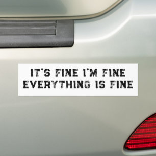 Es ist okay, mir geht's gut, alles ist okay lustig autoaufkleber