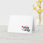 Es ist okay, nicht gut Grußkarte zu sein Karte (Gelbe Blume)