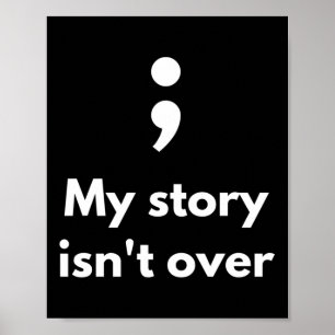 Es ist okay, nicht in Ordnung zu sein Semicolon ps Poster