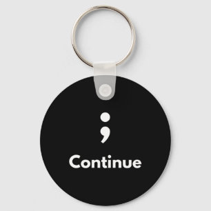 Es ist okay, nicht in Ordnung zu sein Semicolon ps Schlüsselanhänger