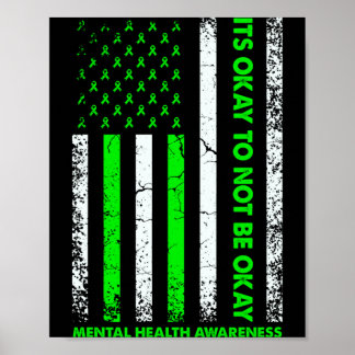 Es ist okay, nicht okay zu sein – Mental Health Aw Poster
