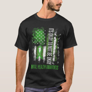 Es ist okay, nicht okay zu sein US-Flagge Psychisc T-Shirt
