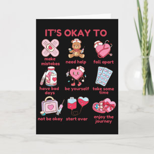 Es ist okay, nicht Valentinstag Mental Health-Prob Karte