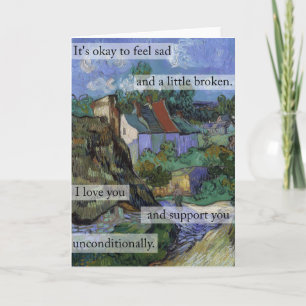 Es ist okay, sich traurig zu fühlen karte