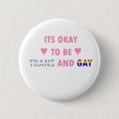 Es ist okay, Transport und Homosexuelles (v1) zu Button (Vorderseite)