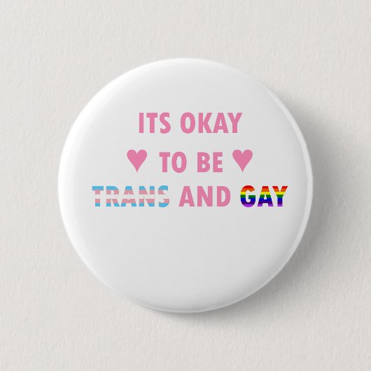 Es ist okay, Transport und Homosexuelles (v1) zu Button (Vorderseite)