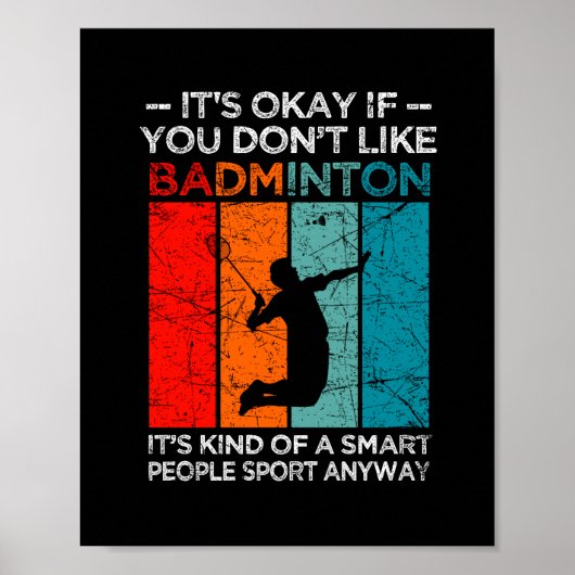 Es ist okay, wenn du Badminton nicht magst Poster (Vorne)