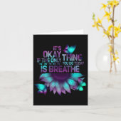 Es ist okay, wenn nur das, was du tust, das Suizid Karte (Gelbe Blume)