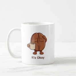 Es ist Okay Winzige Kaffeebohnen-Figur Kaffeetasse