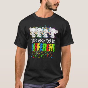 Es ist Oke Autismus Awareness Mutter Niedlich Elef T-Shirt